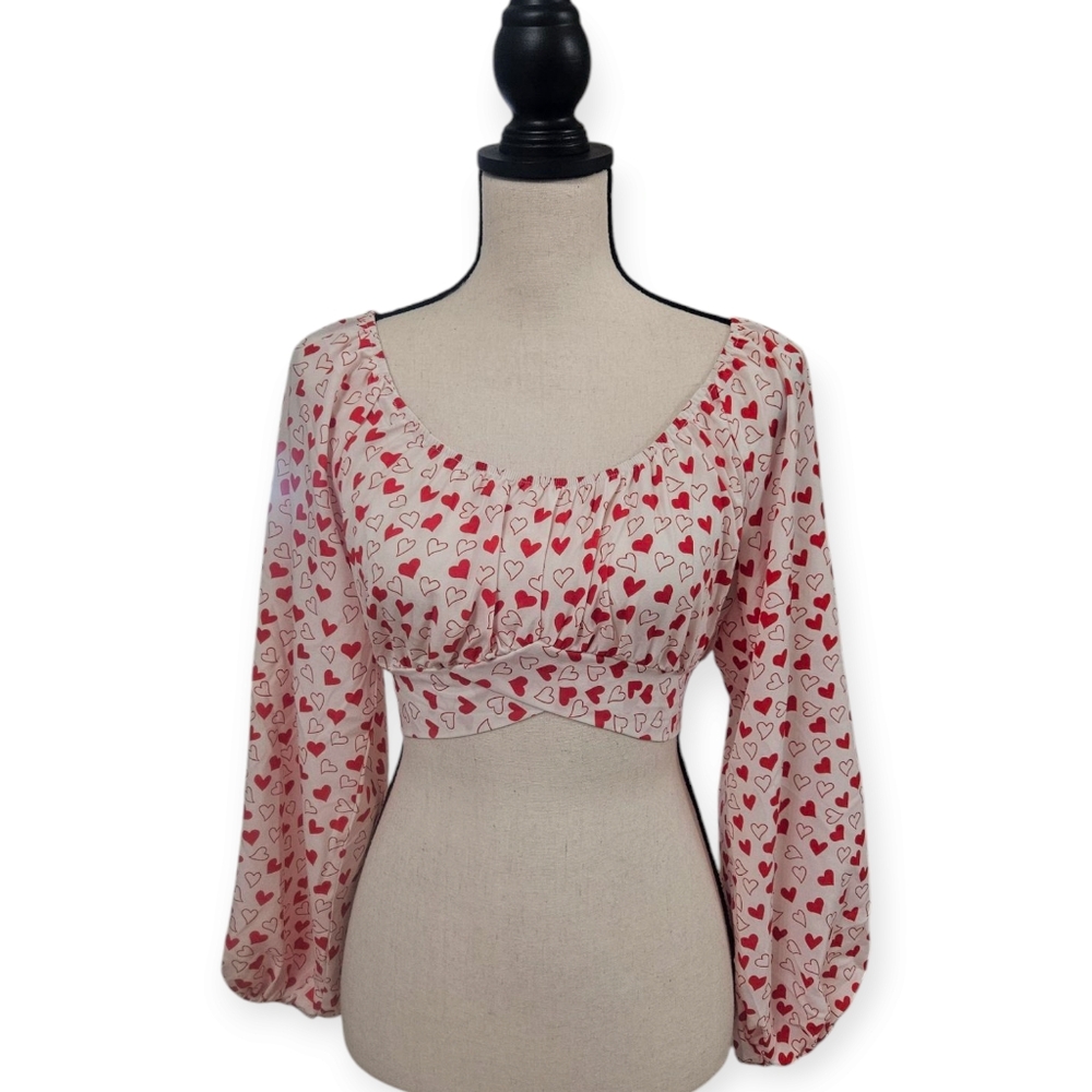 Heart Crop Blouse